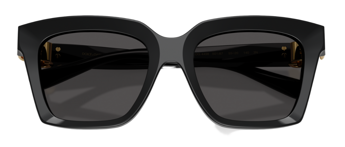 Dolce & Gabbana 4498 Black Dark Grey (4498 501/87)