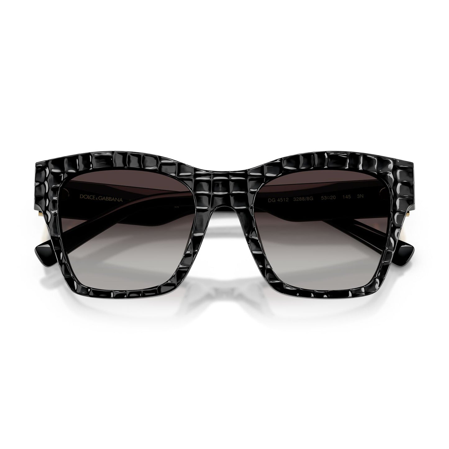 Dolce & Gabbana 4512 Black Texture Cocco Grey Gradient DG4512 32888G (53)