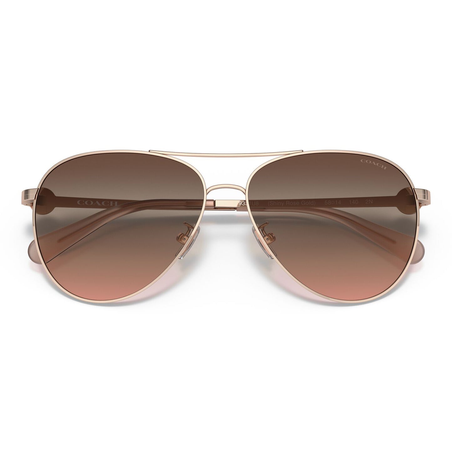 Coach C6178 Shiny Rose Gold Brown Pink Gradient HC7128 9331U8 (58)