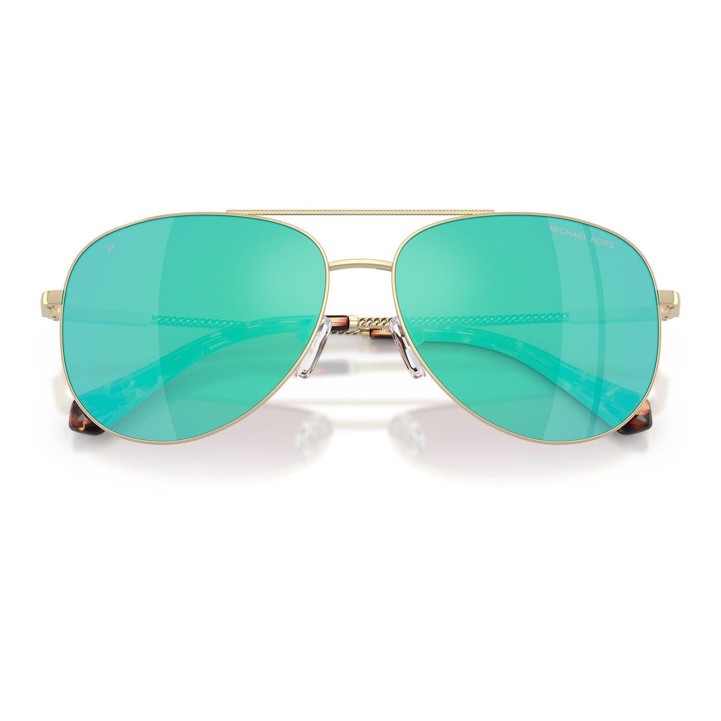 Michael Kors Perledo Polarised Light Gold Blue MK1172 101425 (58)
