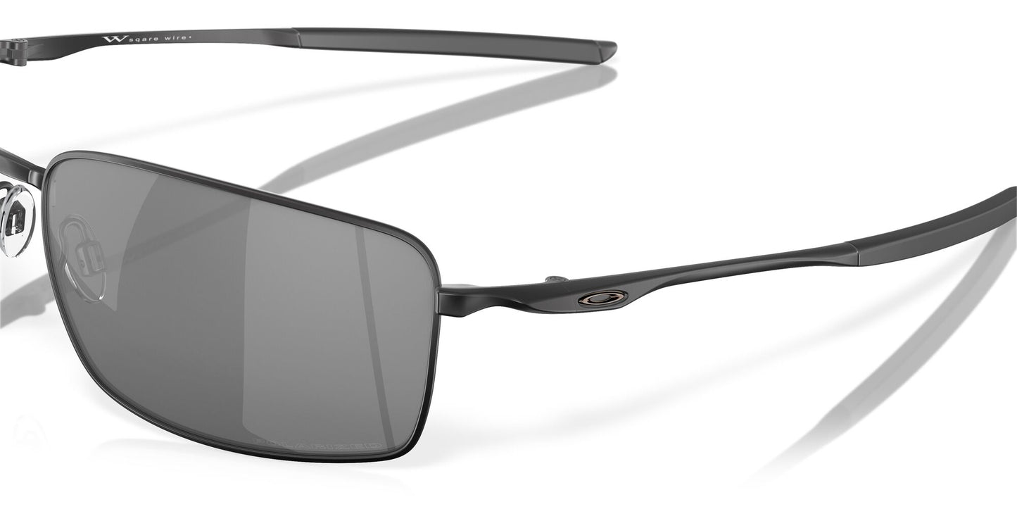 Oakley Square Wire Polarised Matte Black Black Iridium (4075-05)
