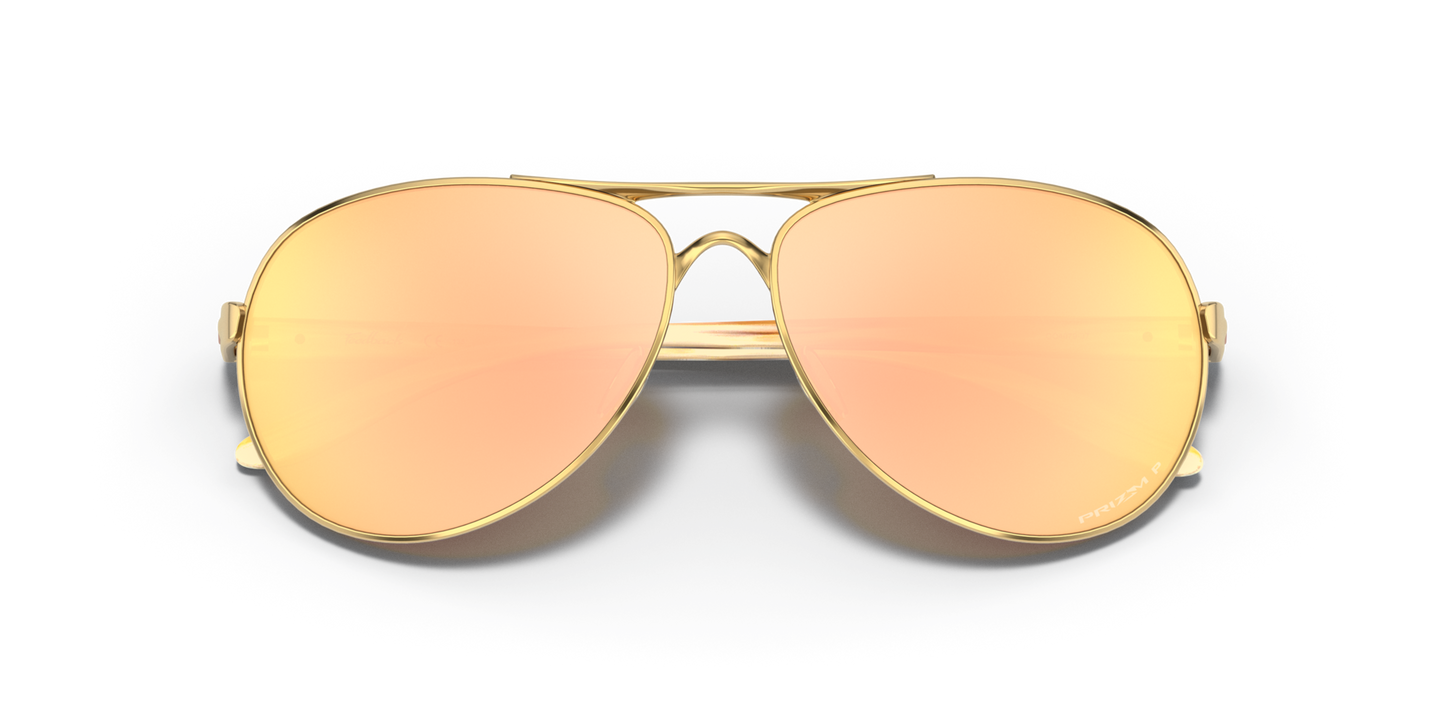 Oakley Feedback Polarised Polished Gold Prizm Rose Gold (4079 37)