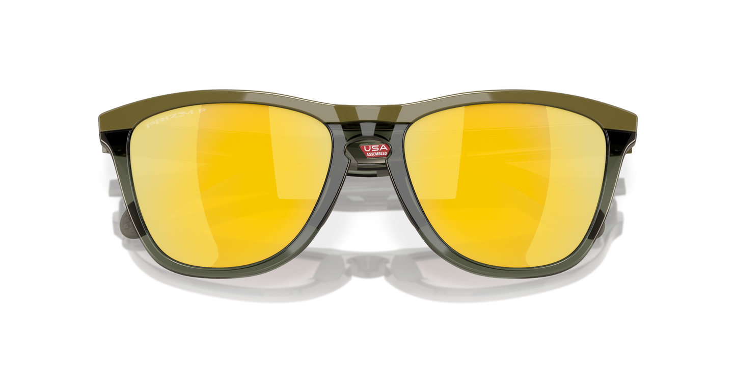 Oakley Frogskins Range Polarised Dark Brush/Olive Ink Prizm 24K OO9284 08 (55)