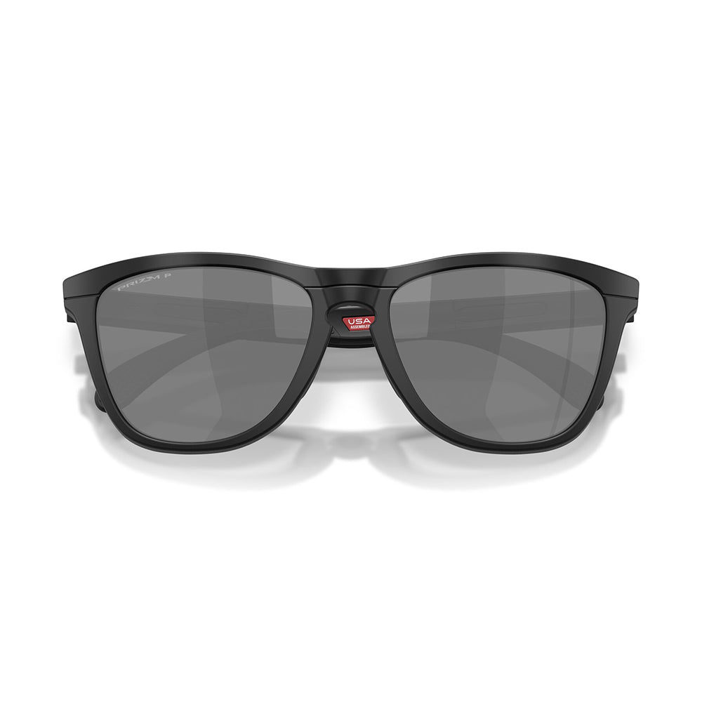 Oakley Frogskins Range XL Polarised Mt Tort Grey Smoke/Mt Black Prizm Black OO9503 08 (58)