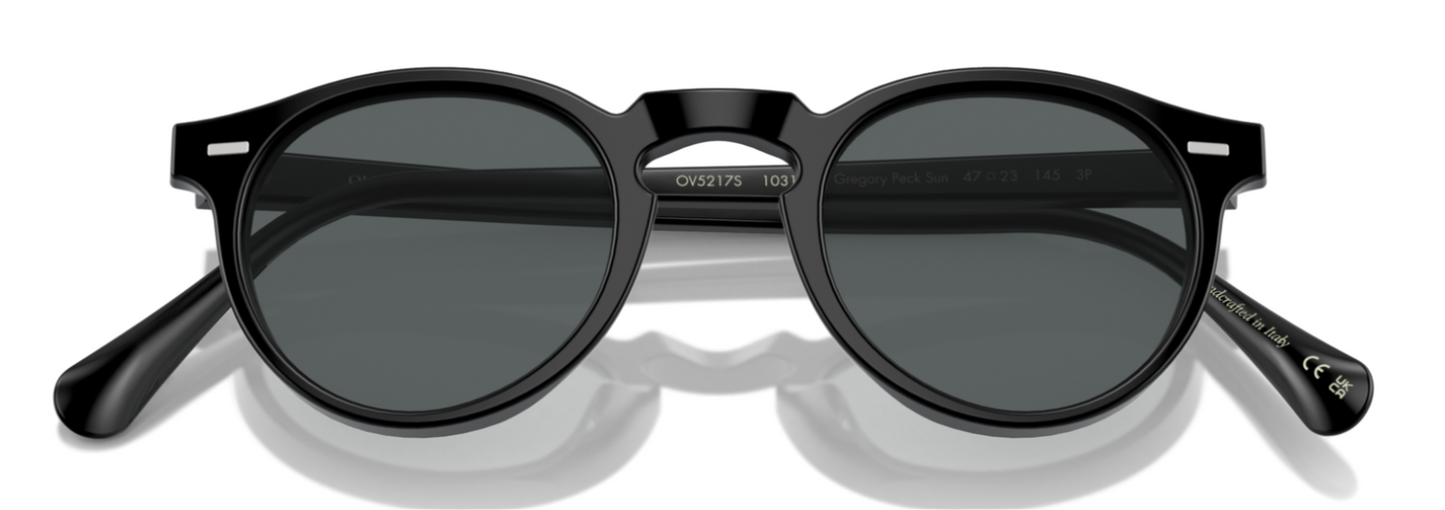 Oliver Peoples Gregory Peck Semi-Matte Black Dark Grey Polarised (5217S 1031P2)