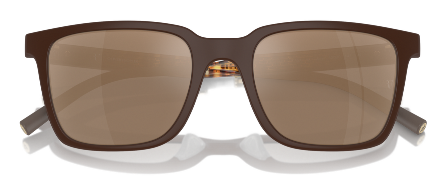 Oliver Peoples Mr. Federer Umber Dessert Flash Mirror (5553SU 70055A)