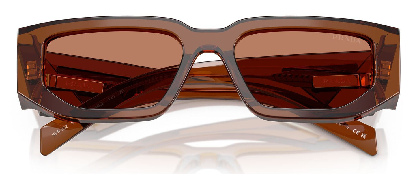 Prada 09ZS Transparent Dark Brown Brown (09ZS 20H90Q)