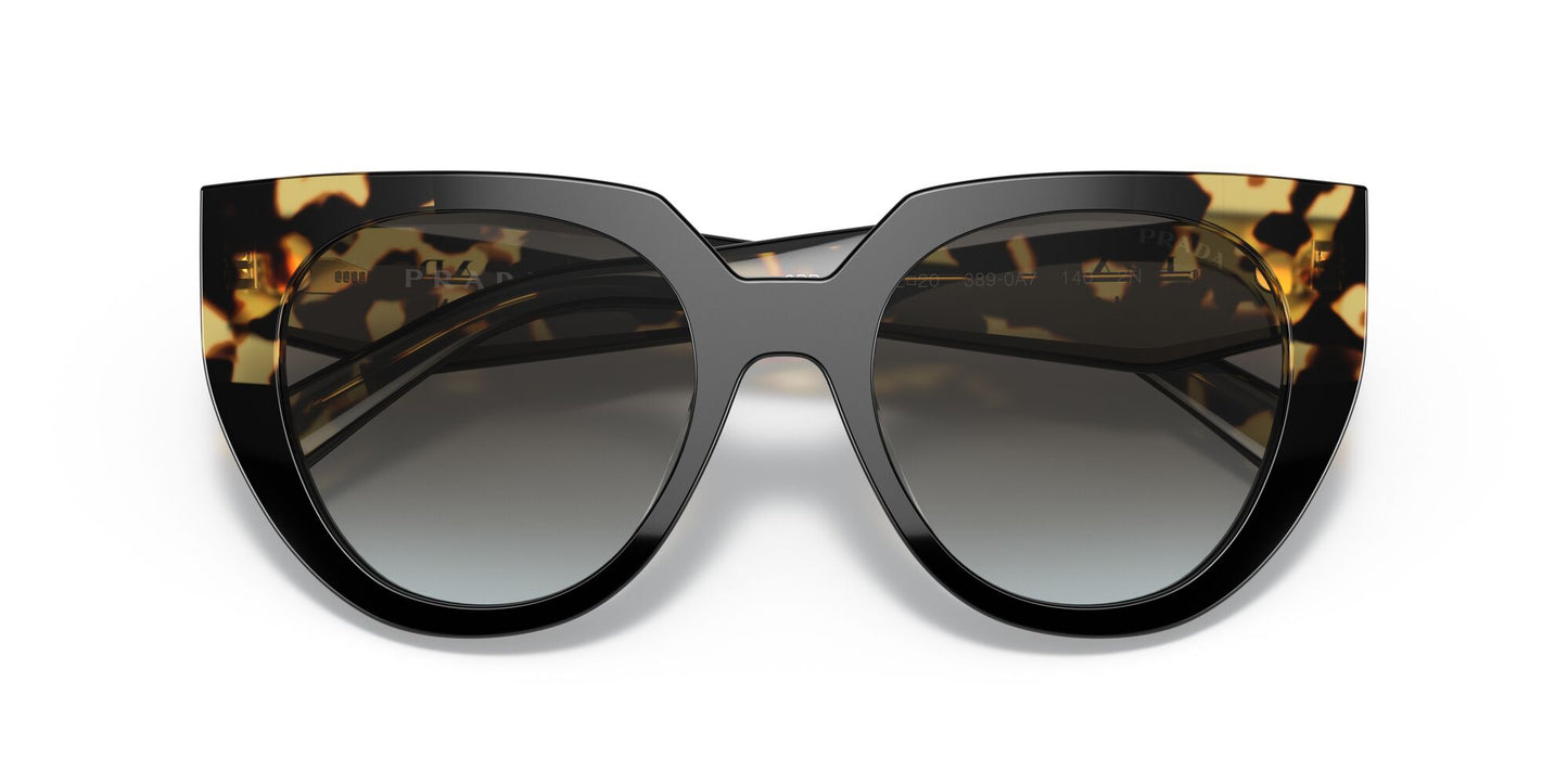 Prada 14WS Black Medium Tortoise Grey Gradient (14WS 3890A7)