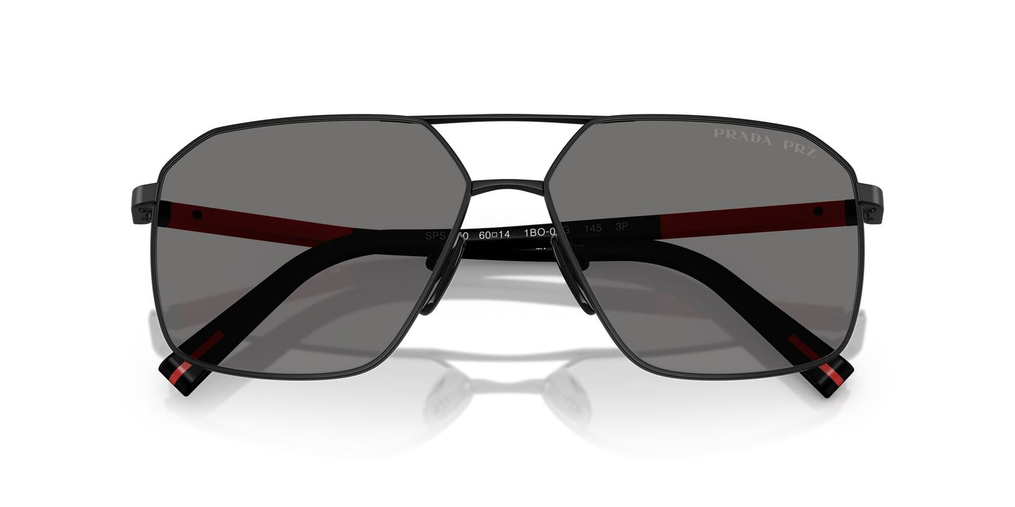 Prada A50S Polarised Matte Black Dark Grey (A50S 1BO02G)