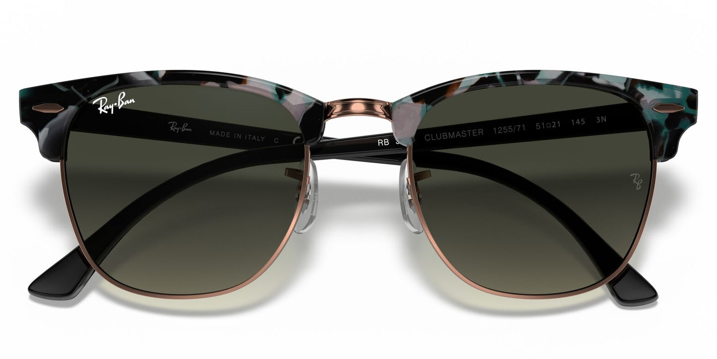 Ray Ban 3016 Clubmaster Grey Green Grey Gradient RB3016 125571 (51)