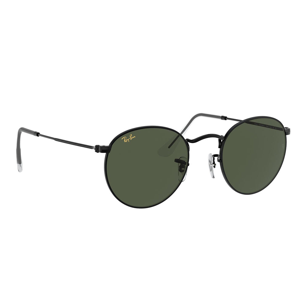 Ray-Ban 3447 Round Black G-15 Green RB3447 919931 (50)