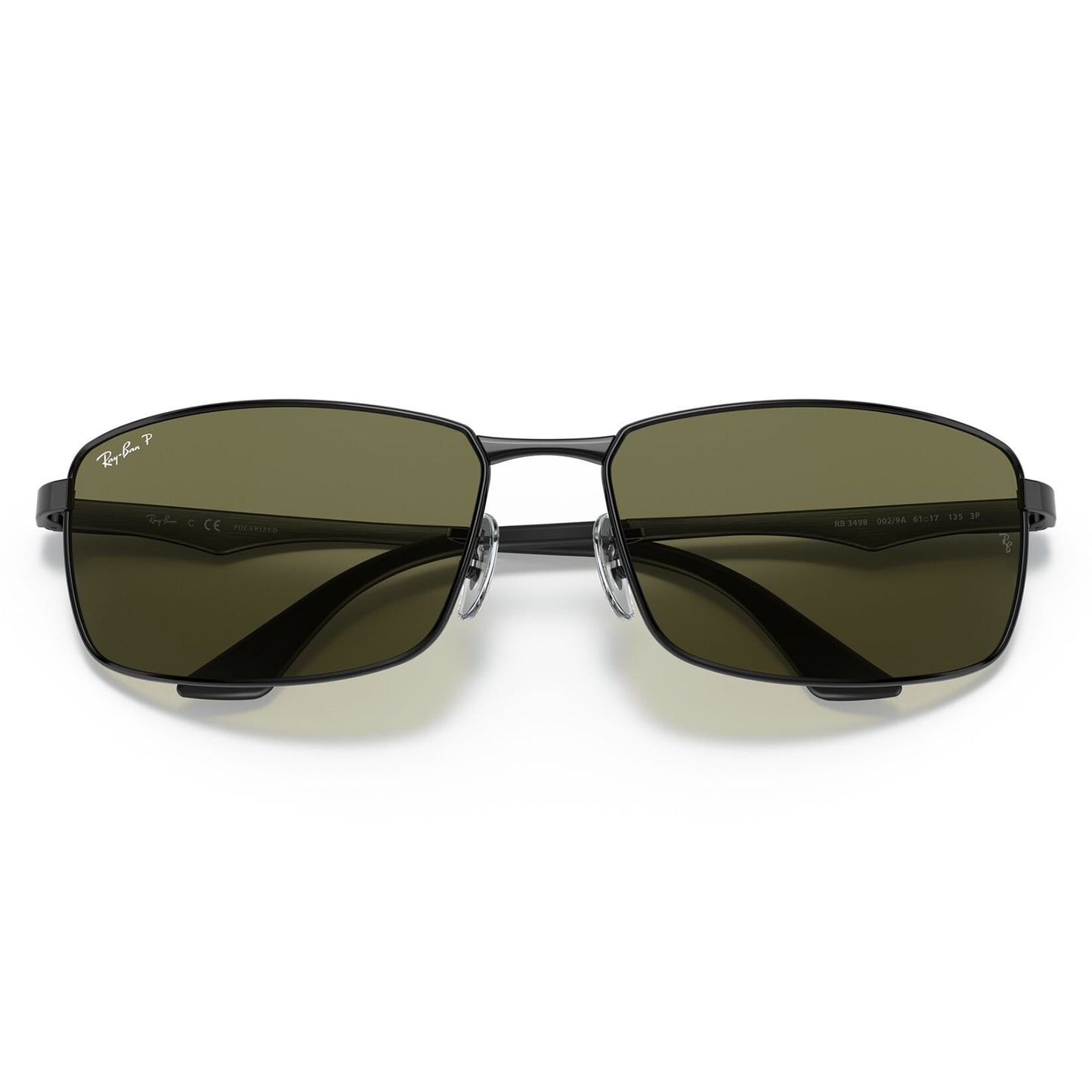 Ray-Ban 3498 Polarised Black G-15 Green RB3498 002/9A (61)