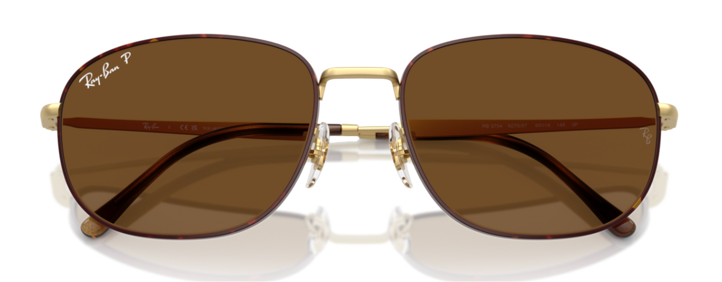 Ray-Ban 3754 Polarised Matte Havana on Matte Arista Brown (3754 927557)