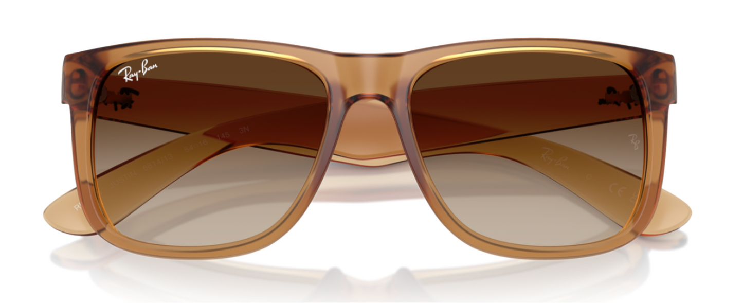 Ray-Ban Justin 4165 Rubber Beige Brown Gradient (4165 681413)