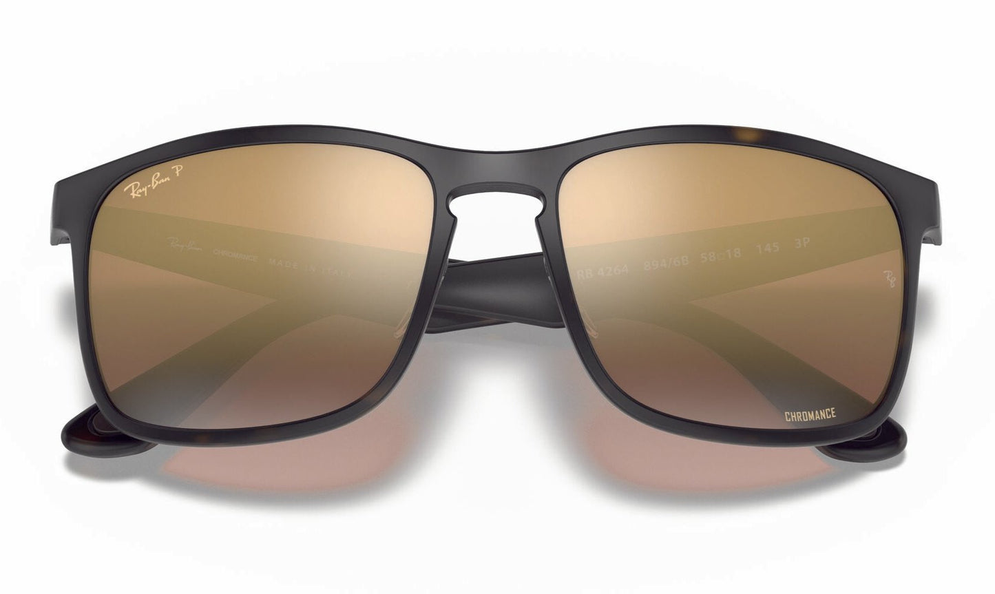 Ray-Ban 4264 Polarised Matte Havana Brown Mirror Gold (4264 894/6B)
