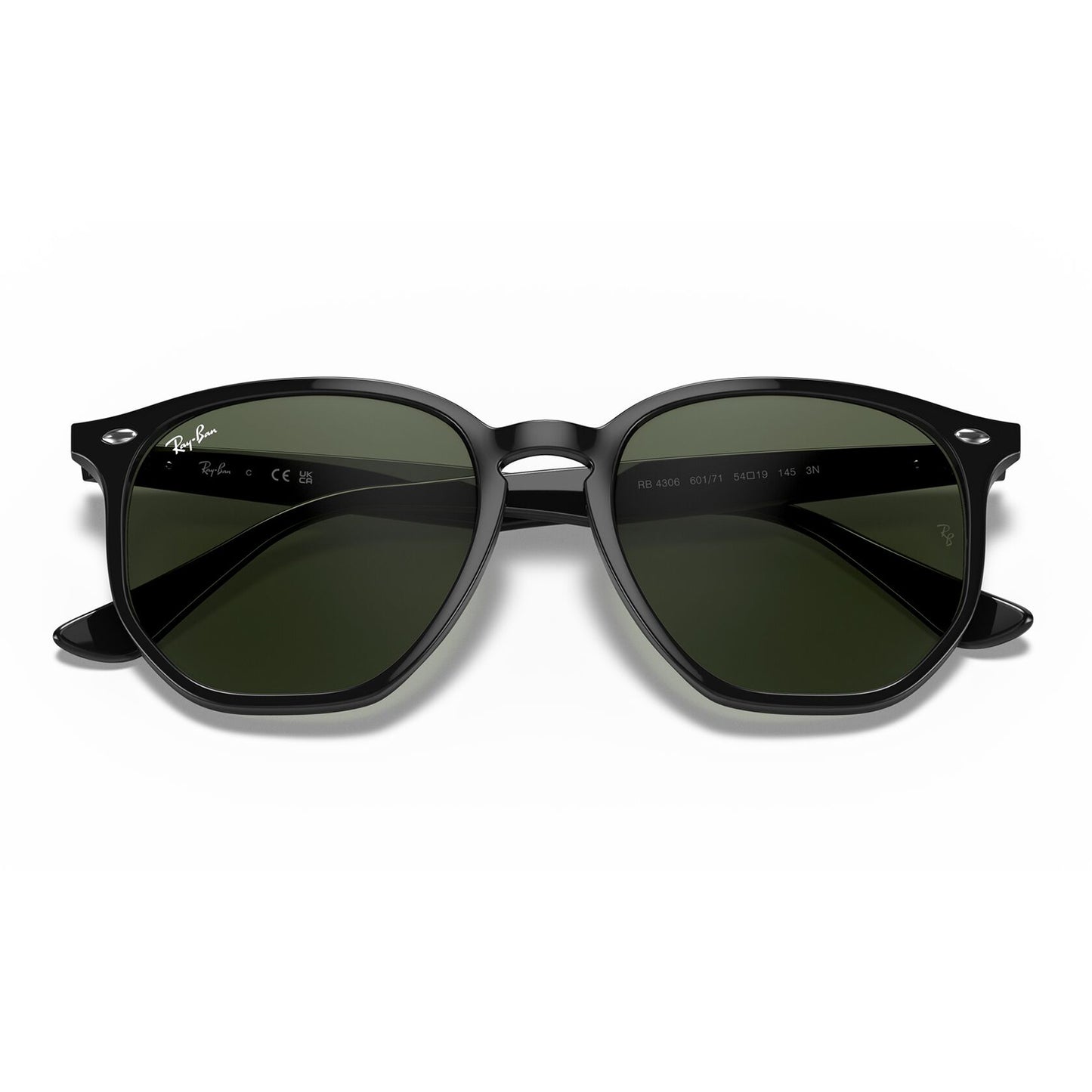 Ray-Ban 4306 Black Dark Green RB4306 601/71 (54)