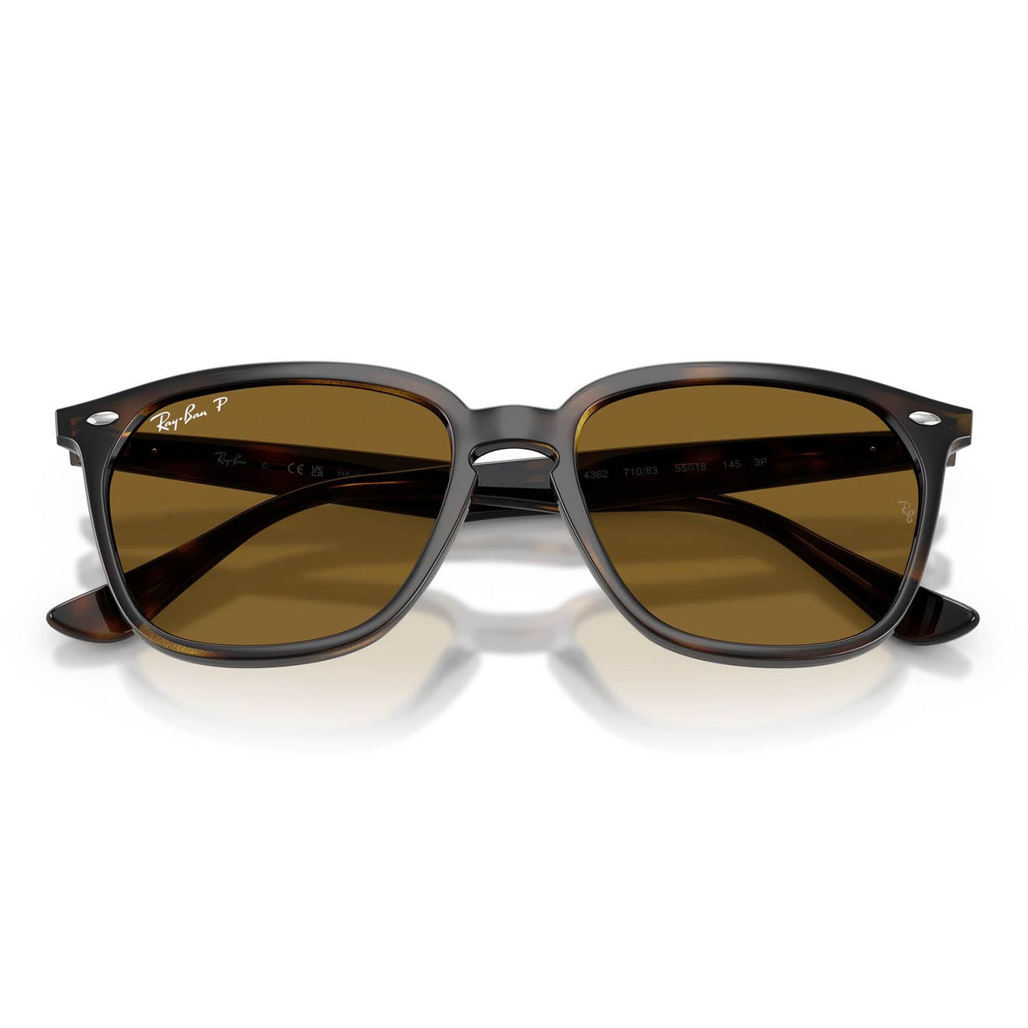 Ray-Ban 4362 Polarised Havana Brown RB4362 710/83 (55)
