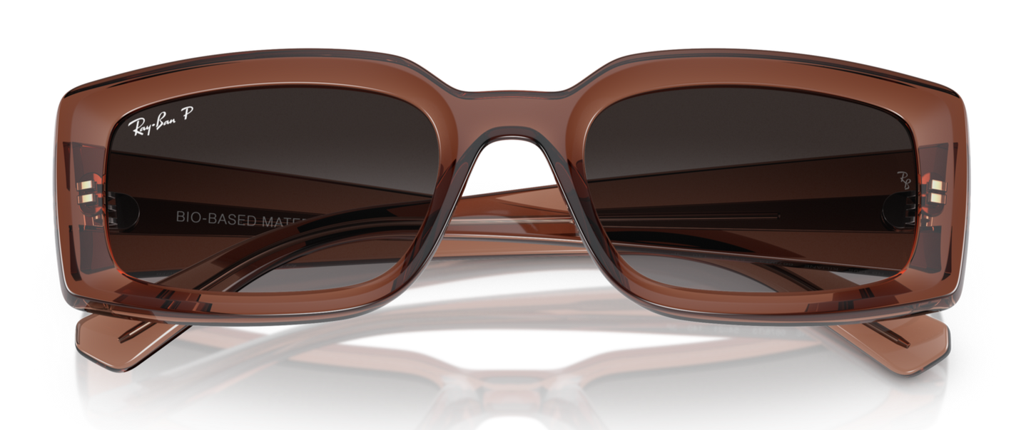 Ray-Ban Kiliane 4395 Polarised Transparent Brown Grey Gradient (4395 6678T3)