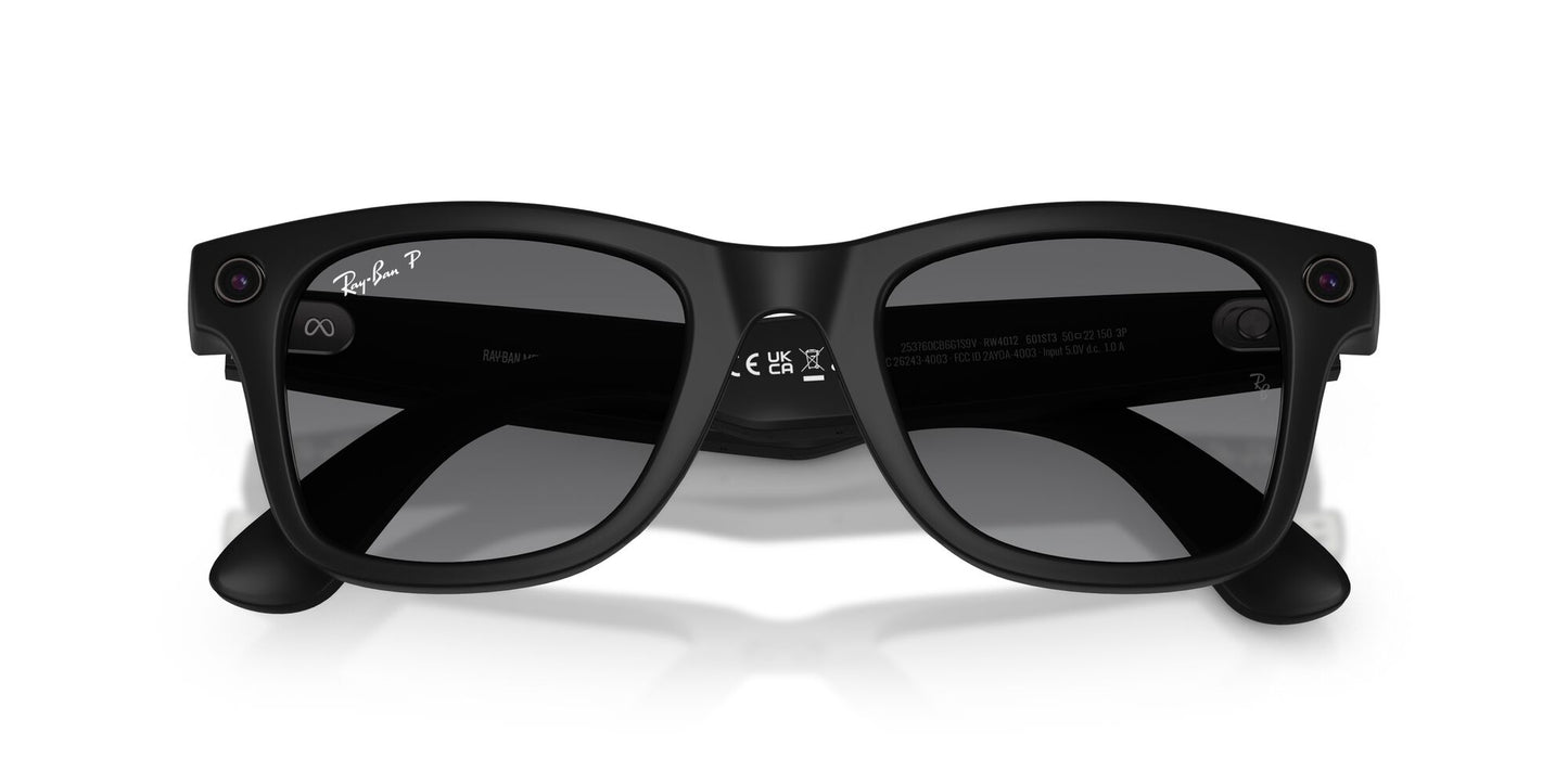 Ray-Ban 4012 Meta (Gen 2) Wayfarer Polarised Matte Black Graphite Gradient RW4012 601ST3 (53)