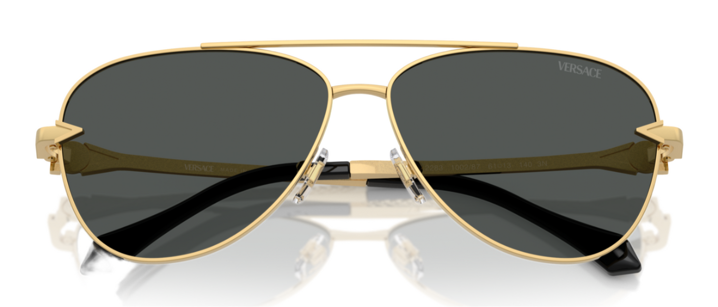 Versace 2283 Gold Dark Grey (2283 100287)