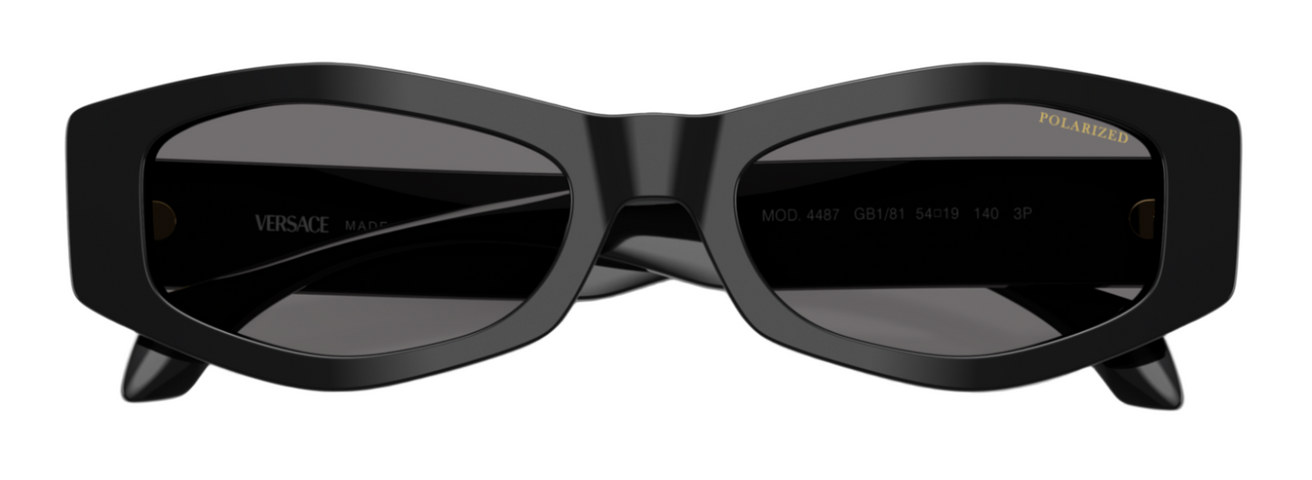 Versace 4487 Polarised Black Dark Grey (4487 GB1/81)