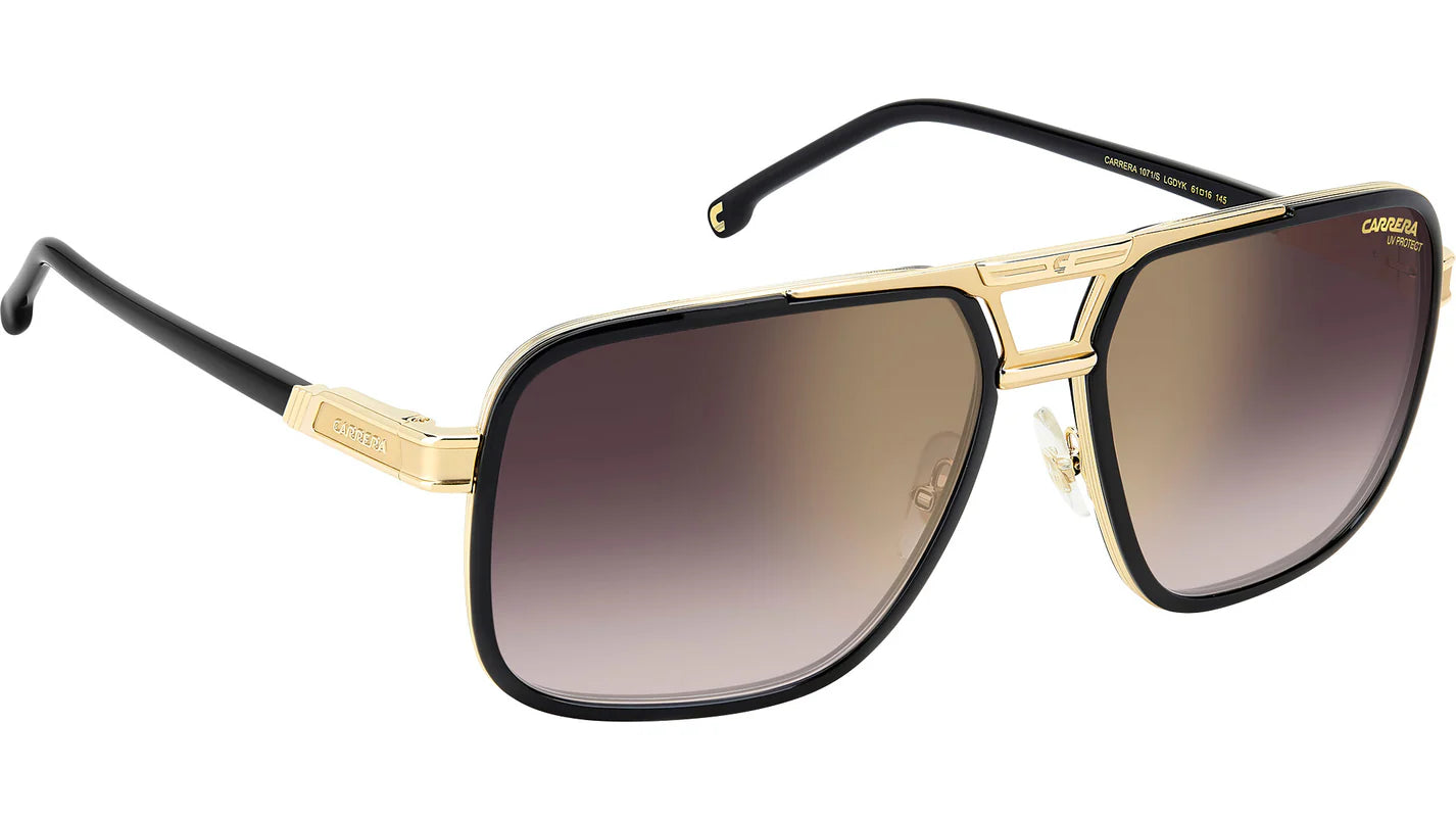 Carrera 1071/S Burgundy Black Burgundy Gradient Gold Mirror (LGD YK)