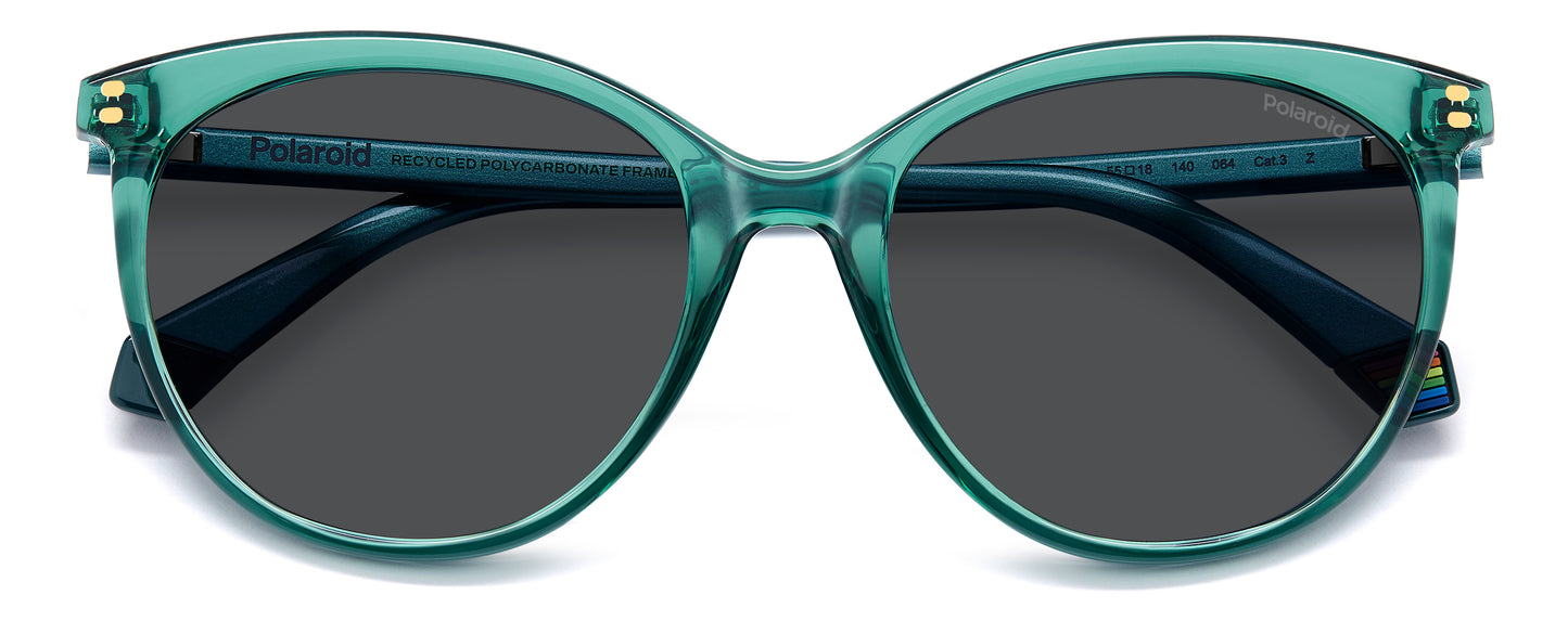 Polaroid 6231/S Polarised Transparent Green Grey (6231/S 1ED M9)