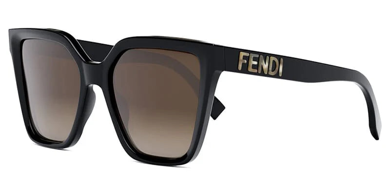Fendi Lettering 400861 Shiny Black Brown Gradient (400861 01F)
