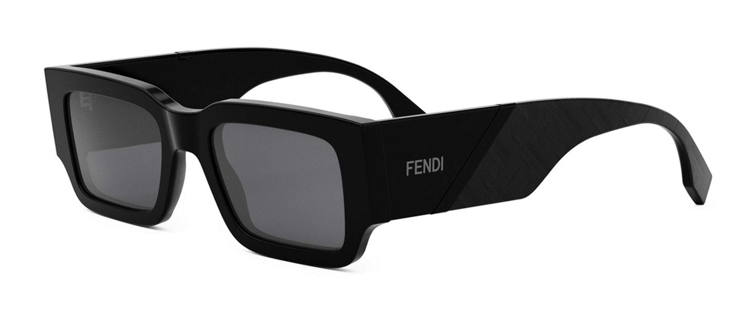 Fendi Diagonal 401311 Shiny Black Grey Smoke (401311 01A)