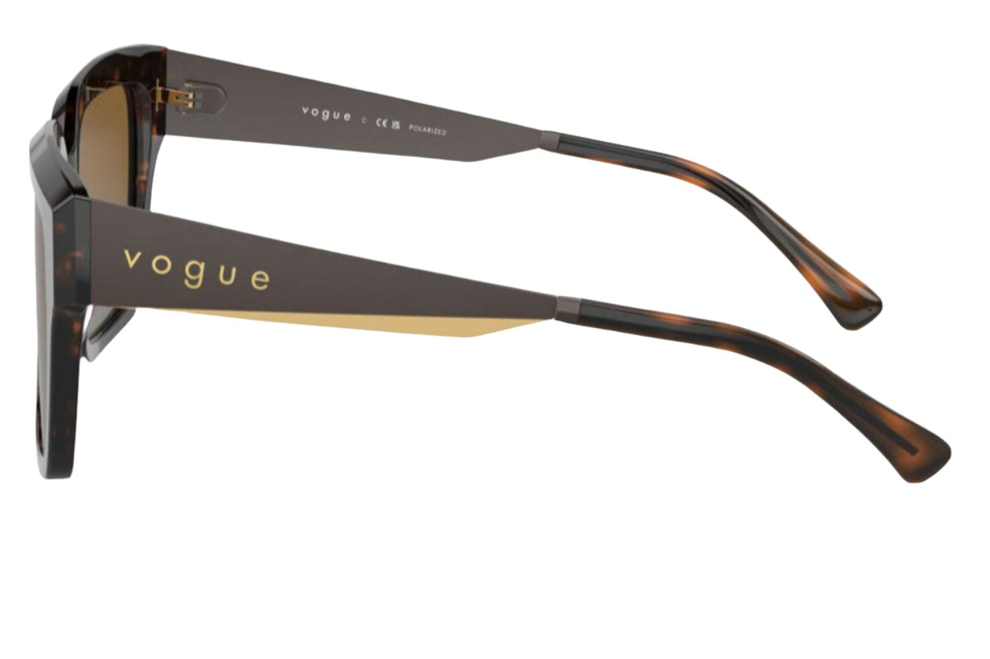 Vogue Eyewear 5553S Polarised Dark Havana Brown Gradient (5553S W656T5)