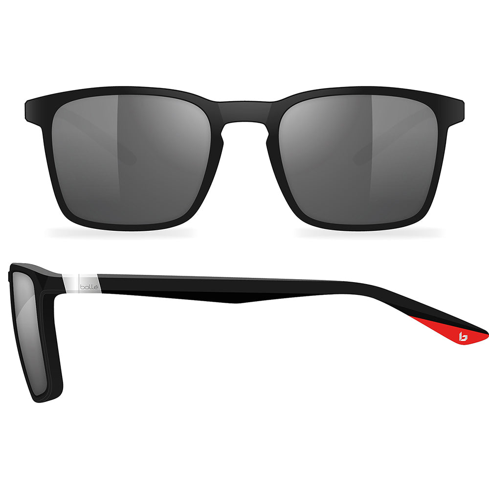 Bolle Nerox Key Polarised Matte Black Red TNS Grey BS175001 (55)