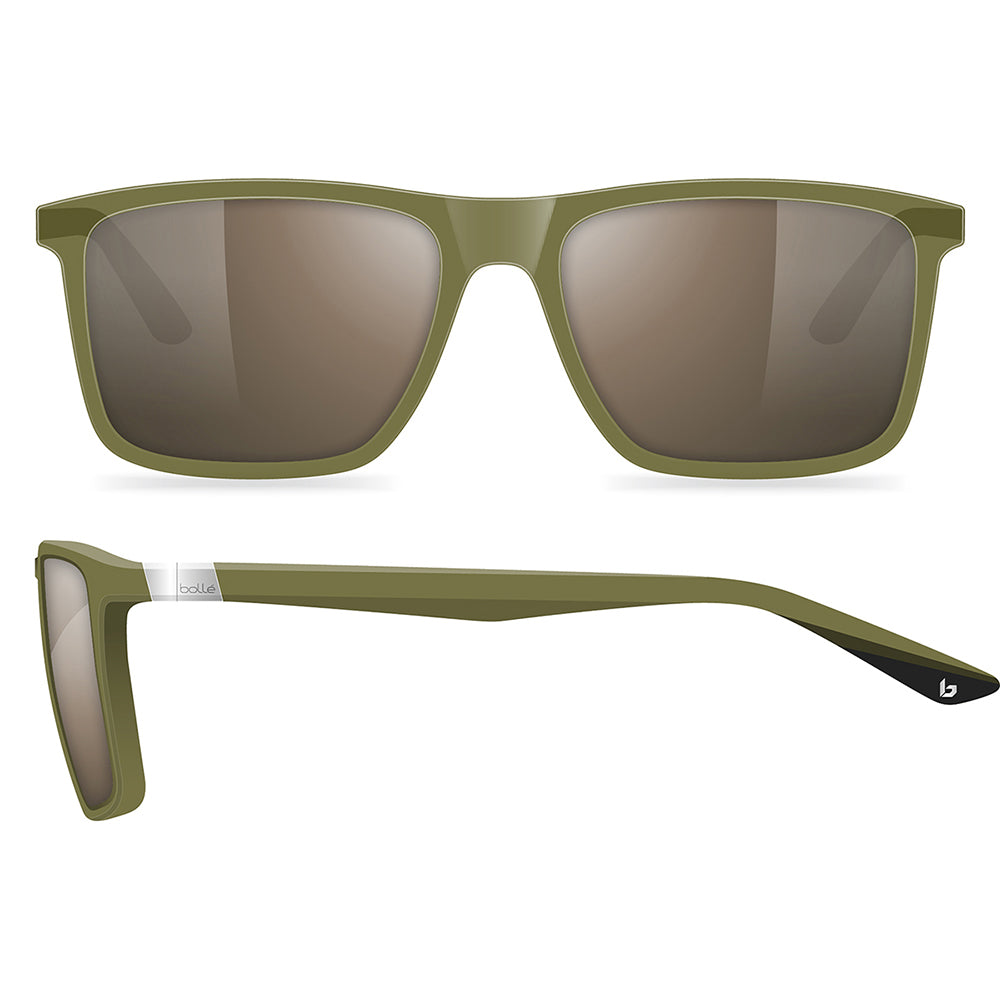 Bolle Nerox Origo Polarised Olive Crystal Brown BS176002 (52)