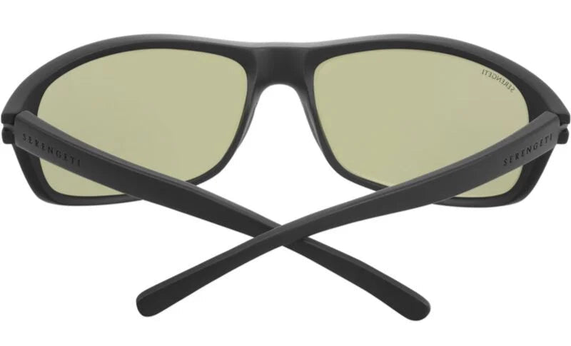Serengeti Bormio Polarised Matte Black Glass 555nm Blue (009009)