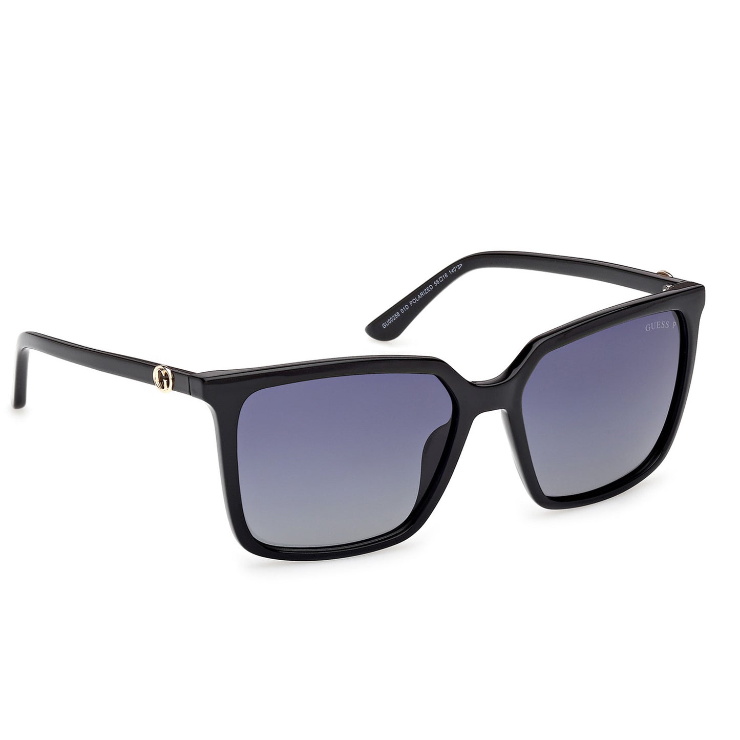 Guess 00258 Polarised Shiny Black Blue Gradient GU00258/S 01D (56)