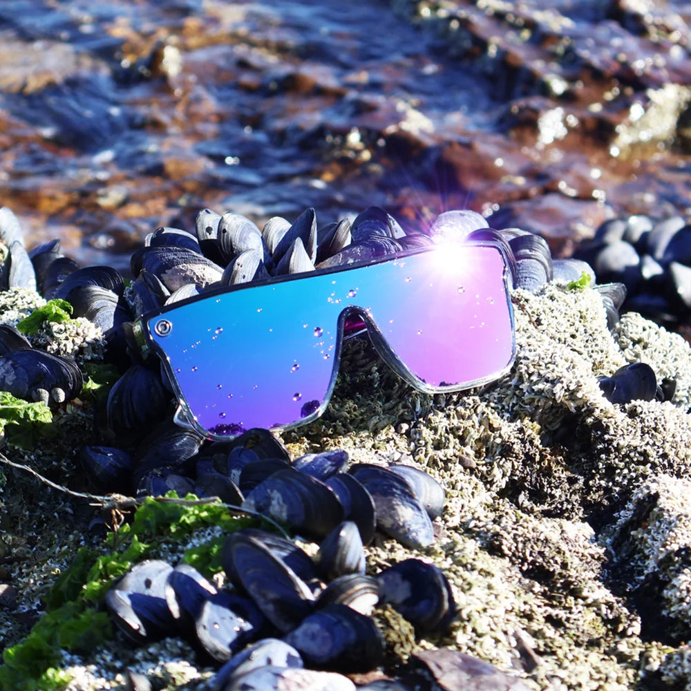 Oxide Galaxy Polarised Gradient Black/Multicolour Blue/Purple Mirror (146)