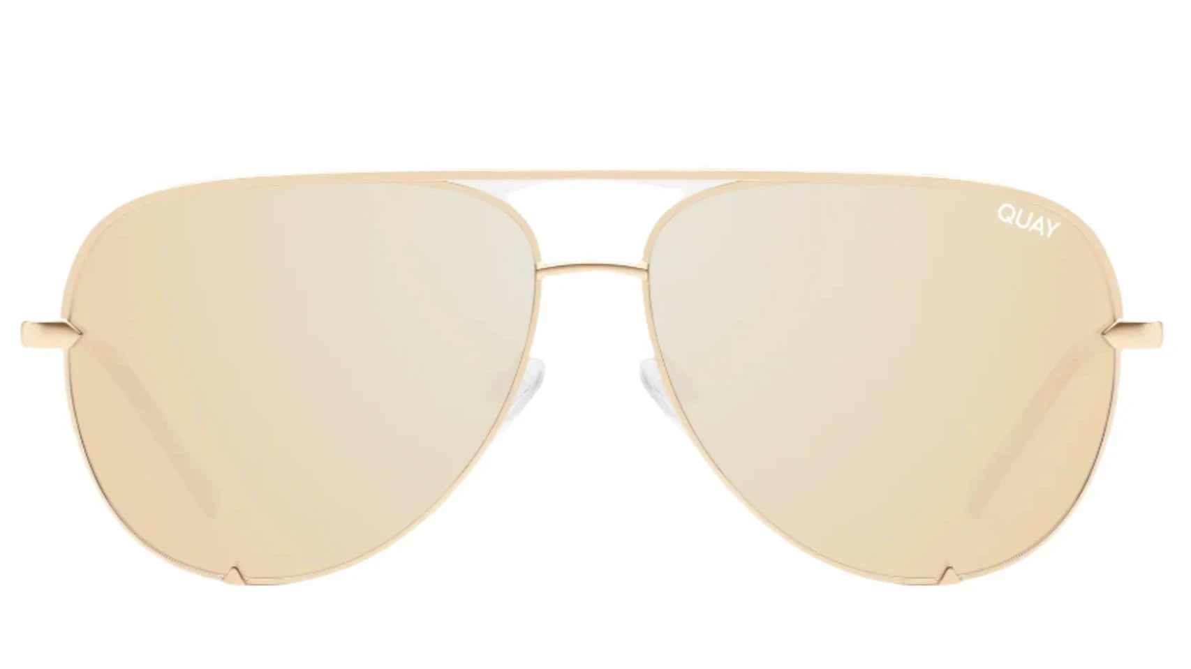 Large gold sunglasses cheap