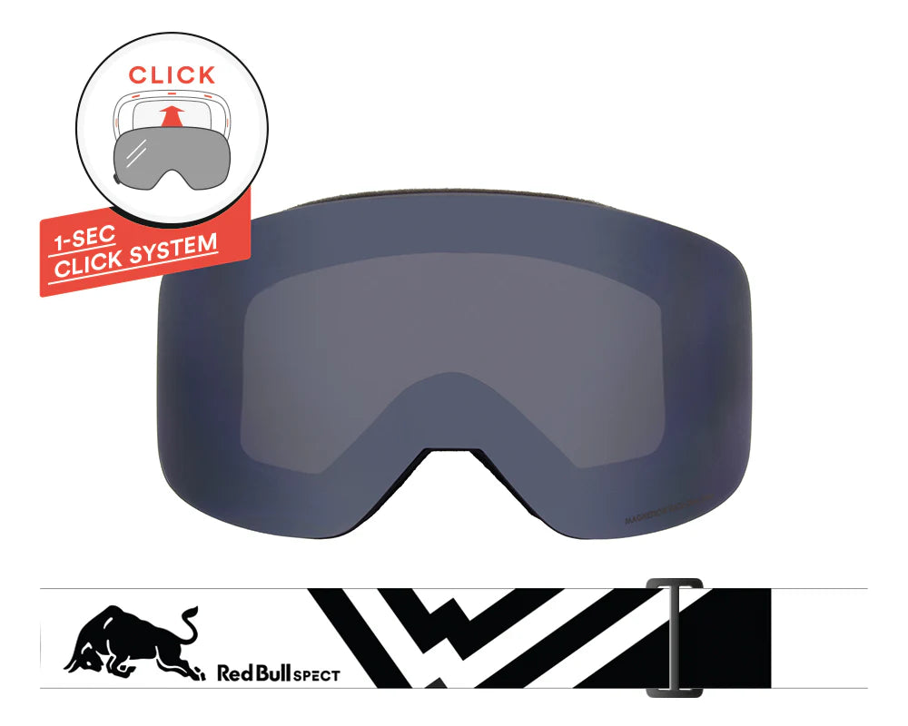 Red Bull Spect Magnetron Slick | Black Smoke Silver Mirror – Great