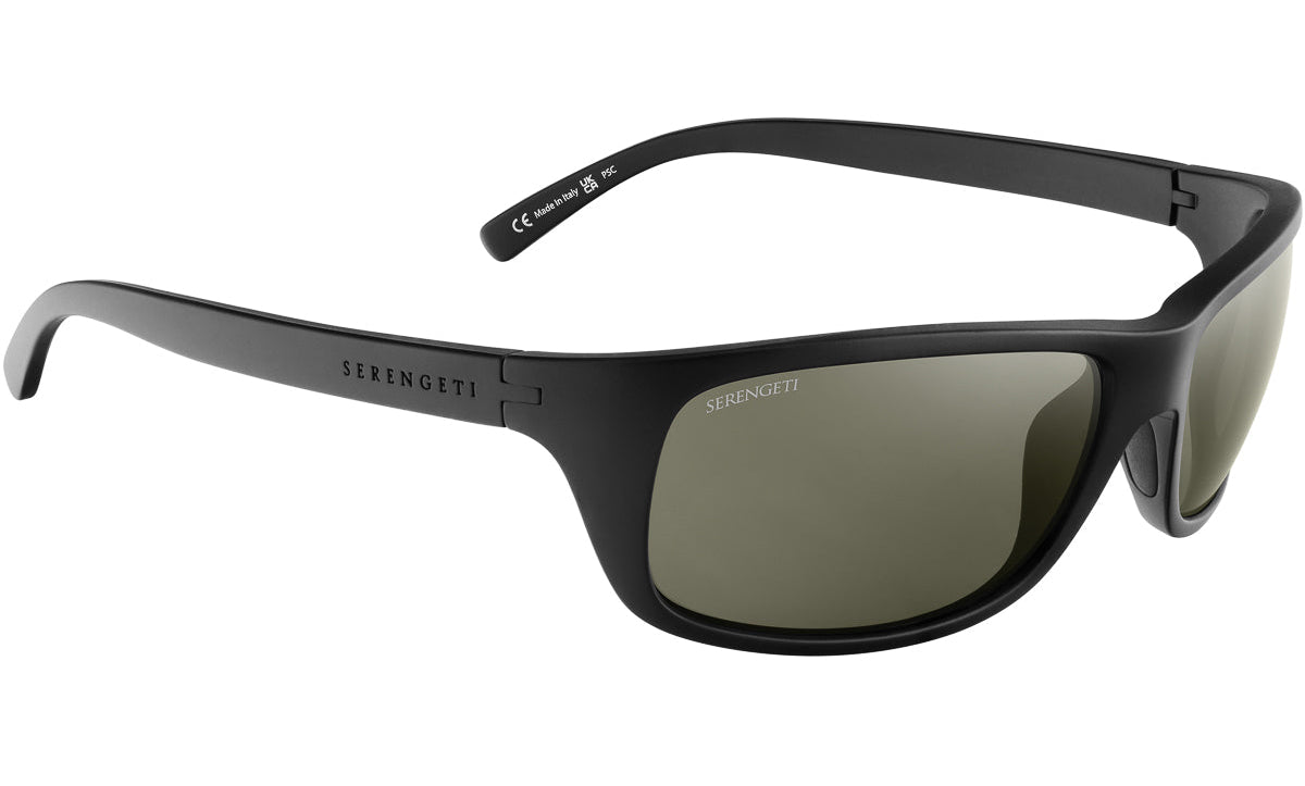 Serengeti Bormio Polarised Matte Black Glass 555nm (009007)