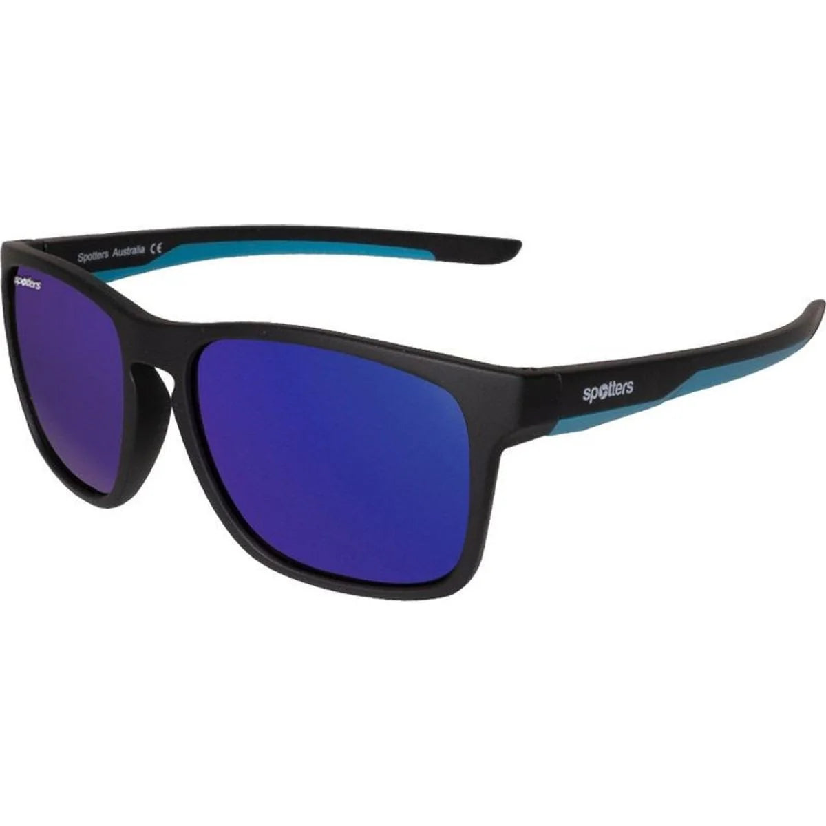 Spotters Youth Dingo Polarised Matte Black Purple Mirror (Dingo 05)