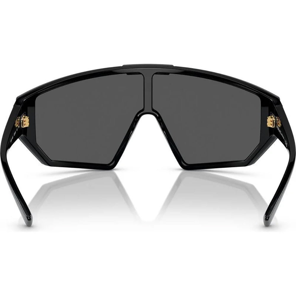 Versace 4461 Black Dark Grey/Gold Mirror VE4461 GB1/87 (47)