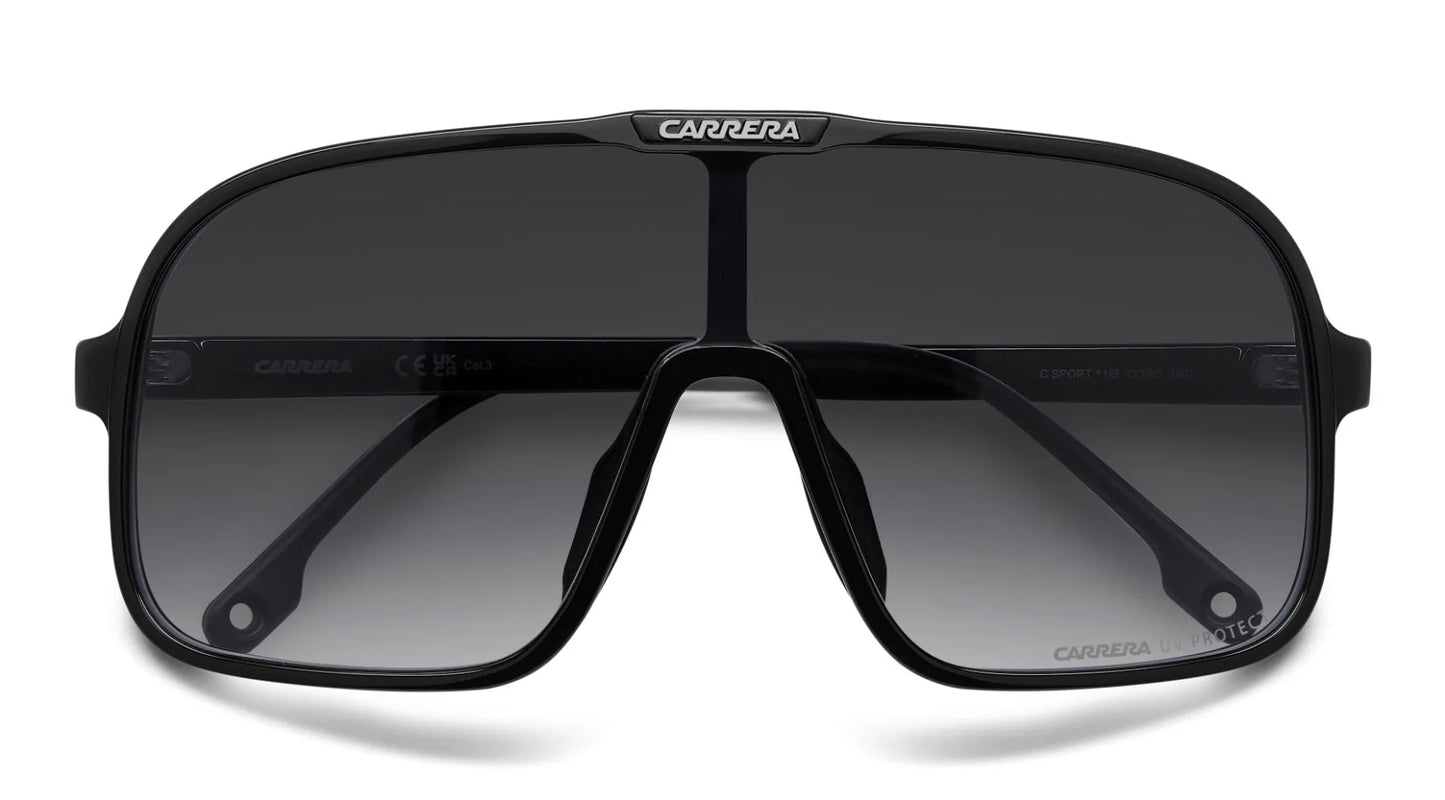 Carrera C Sport 11/S Black/Red Dark Grey Gradient (C Sport 11/S OIT 90)