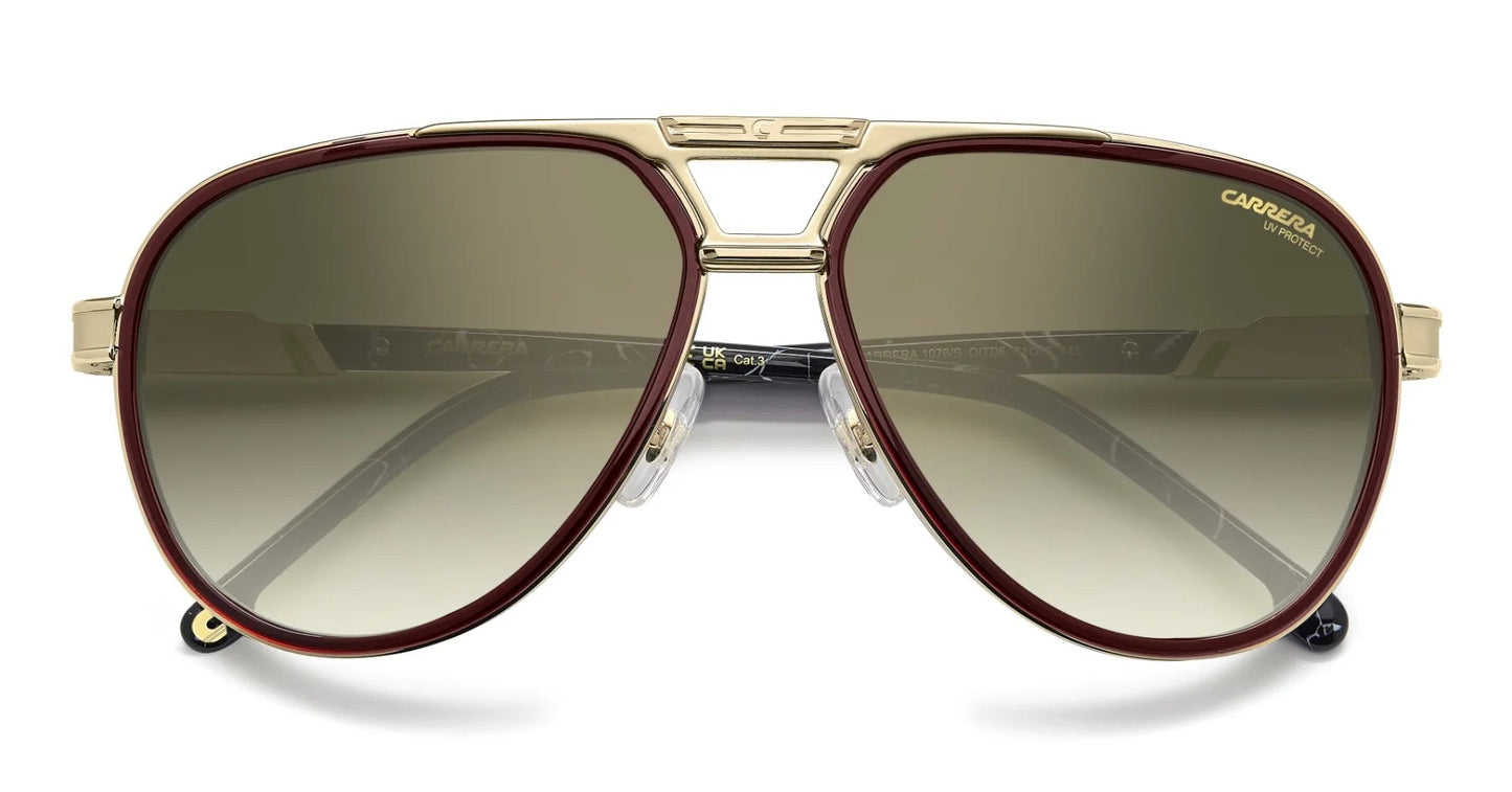 Carrera 1076/S Black/Red Green Gold Mirror Gradient (1076/S OIT D6)