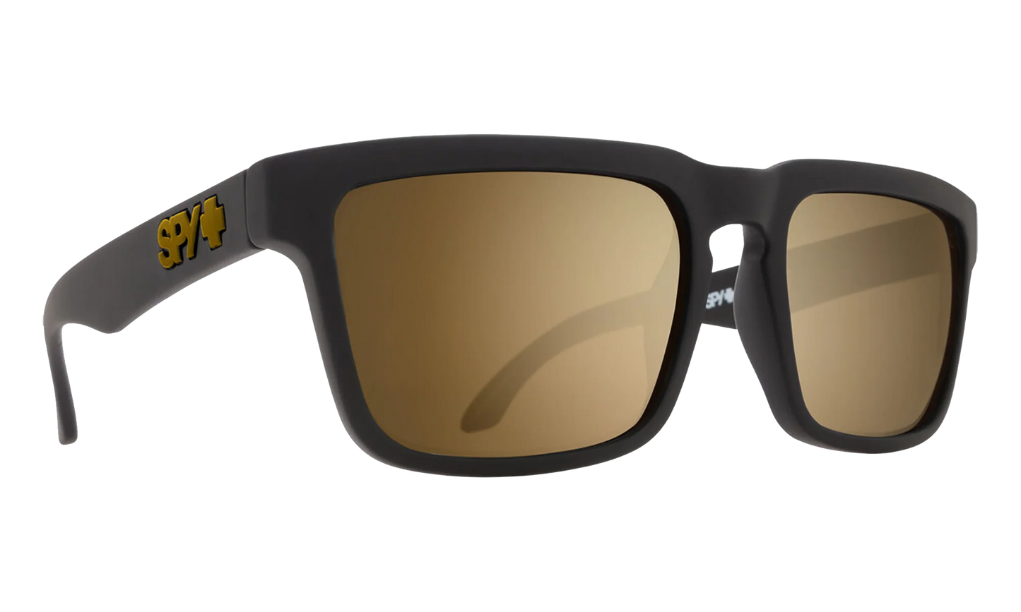 Spy Helm Soft Matte Black Happy Bronze Gold Spectra (SPS-HHBT0G)