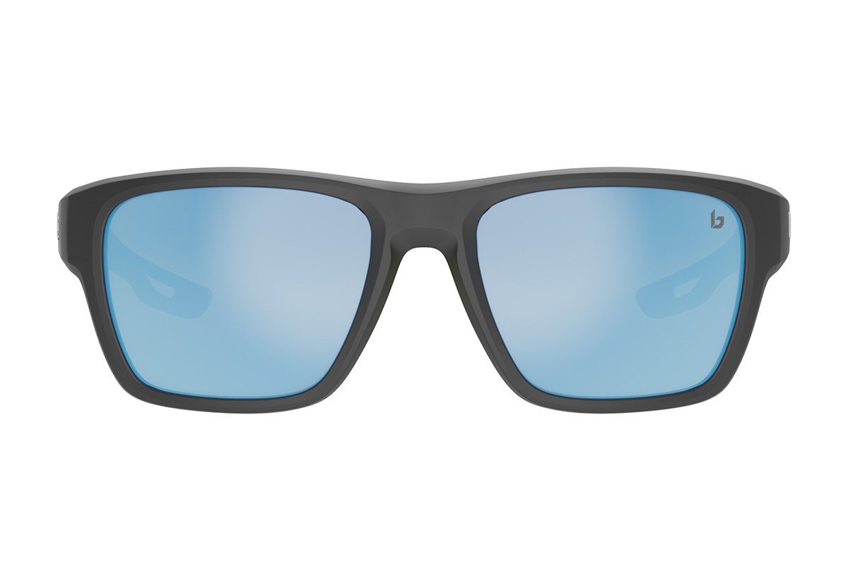 Bolle Airdrift Sunglasses Matte Black Acid Sky Blue – Great