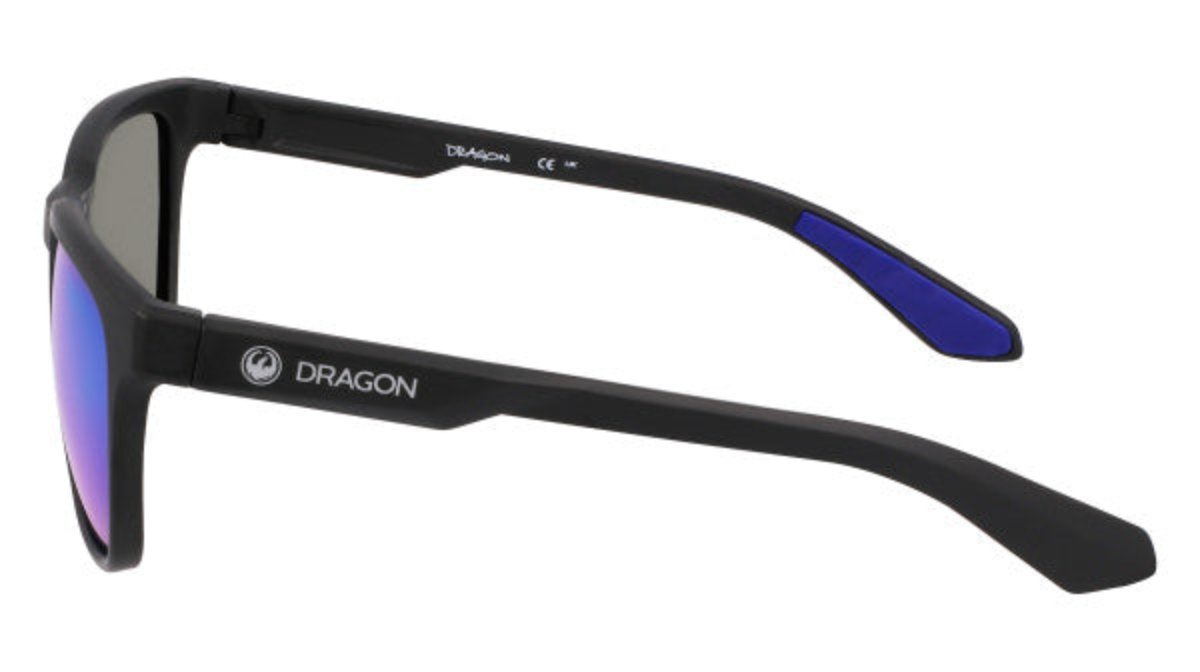 Dragon Slip H2O Polarised Matte Black Blue Ion LL (166S 003)