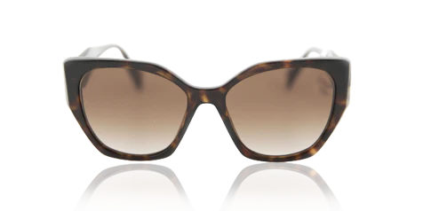 Collection Link to Women's Square Sunglasses with Brown Tortoiseshell Frames and Gradient Brown Lenses