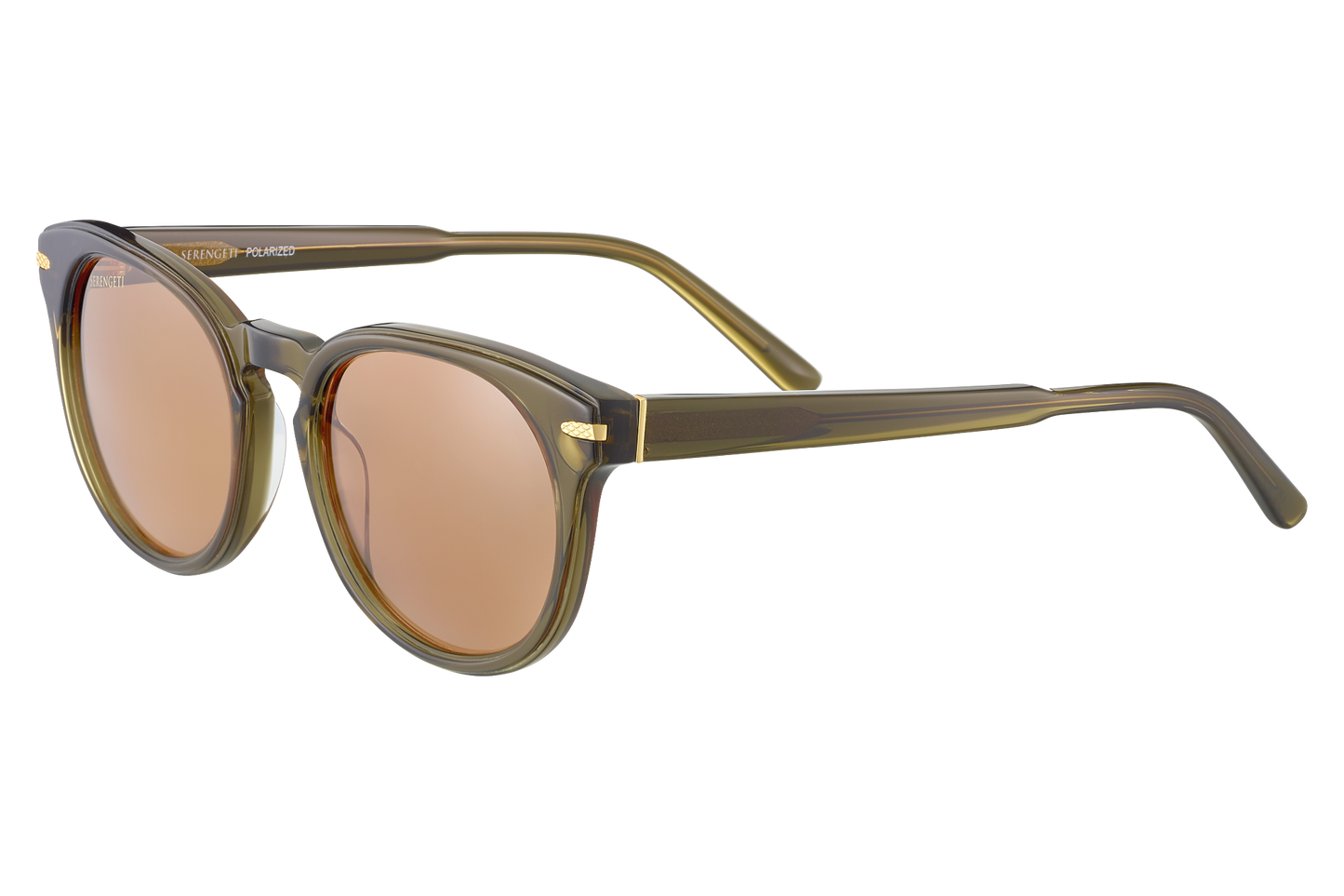 Serengeti Havah Polarised Shiny Crystal Dark Green Drivers (574004)