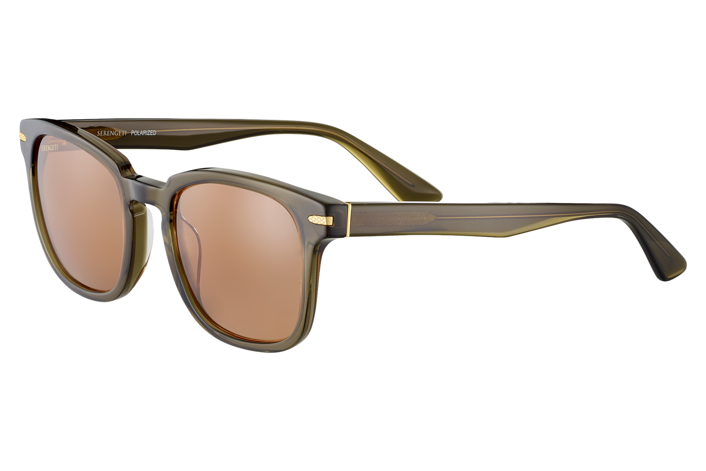 Serengeti Ethan Polarised Shiny Crystal Dark Green Drivers (575004)