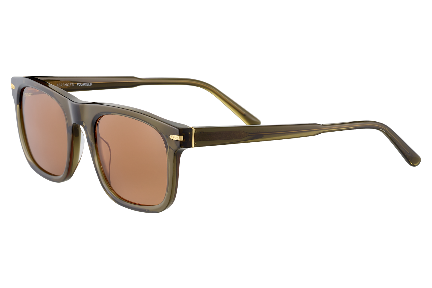 Serengeti Charlton Polarised Shiny Crystal Dark Green Drivers (576004)