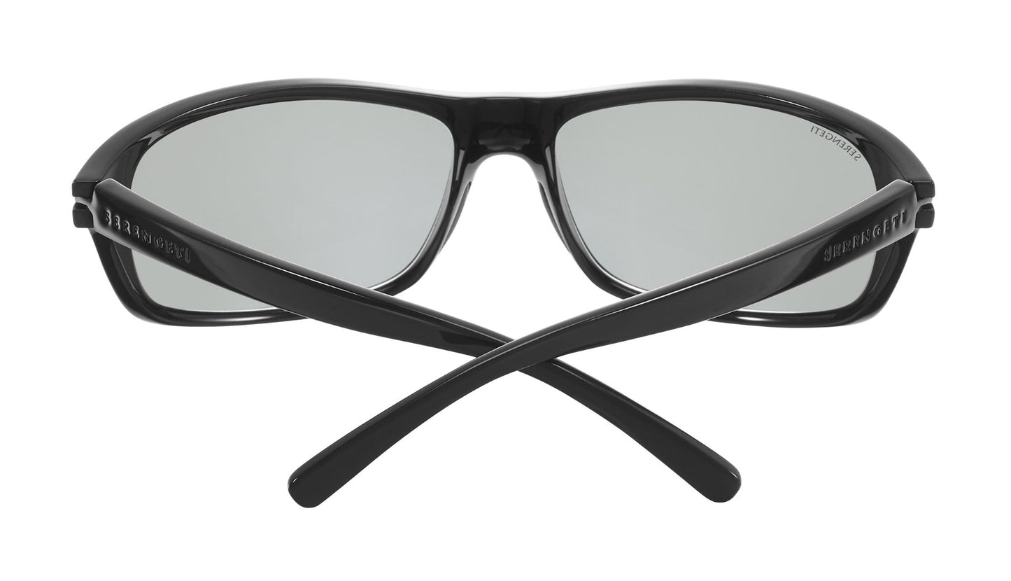 Serengeti Bormio Polarised Shiny Black Saturn Smoke (009005)